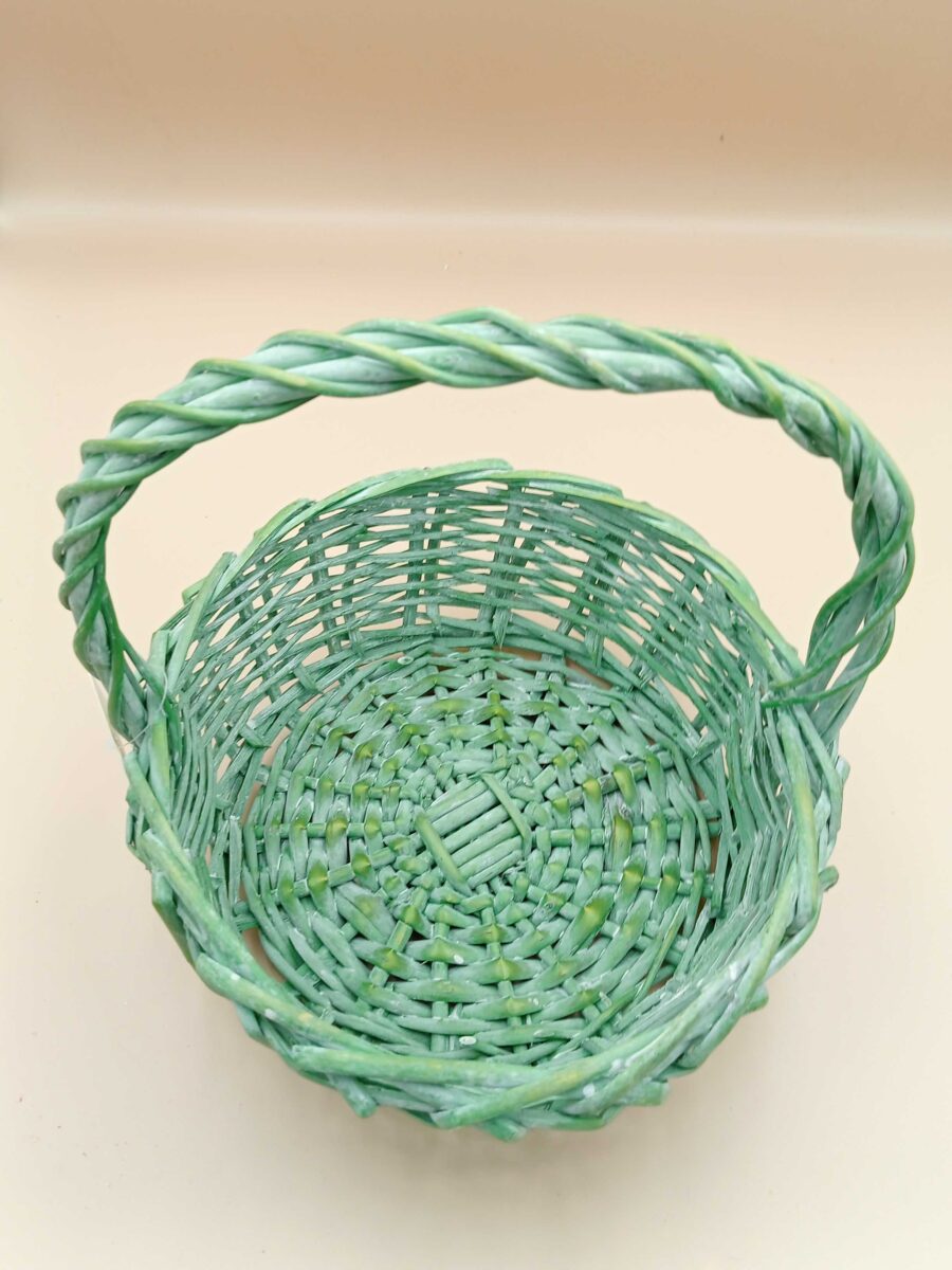 Koszyk okrągły zielony