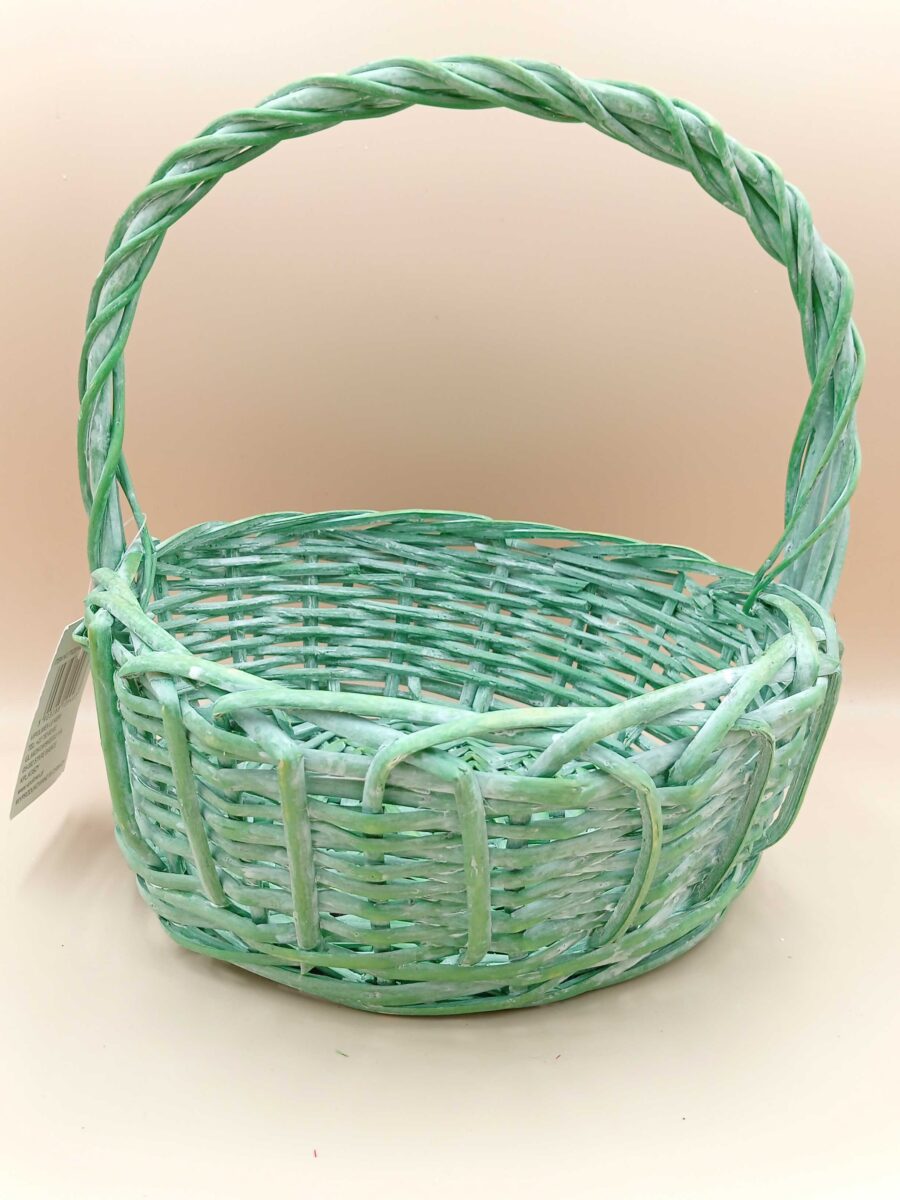 Koszyk okrągły zielony